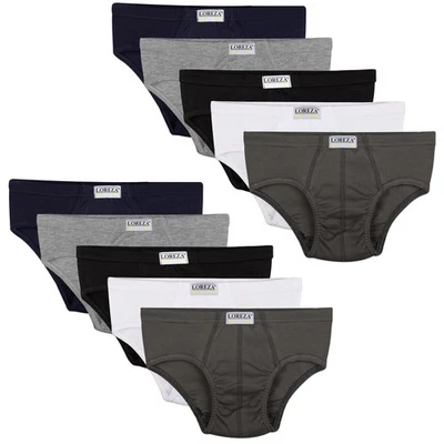10 Jungen Slips 100% Baumwolle Unterhosen Unterwäsche Slip Shorts Basics - Bild 1 von 4