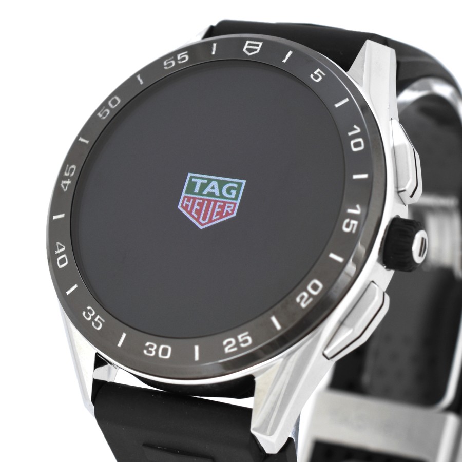 TAG Heuer Men's Connected Smartwatch SBG8A10 Stainless Steel Black Dial