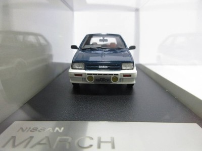 1:43 Hi-Story Nissan March Turbo 1985 Dark Blue/White K10G Micra