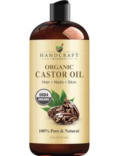 Premium Organic Castor Oil 100 Pure and Hexane-Free Cold-Pressed Beauty 16 fl