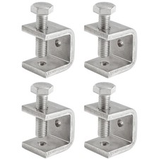 Stainless Steel Heavy Duty Mini C Clamps 13/16 In 4pcs 21mm U Clamps Small