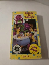 Barney in Concert VHS Sing Along Home Video Tape Ages 2-8 (1990) Read