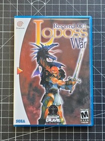 Dreamcast Record of Lodoss War You Choose Custom Case Color - NO Game or Manual
