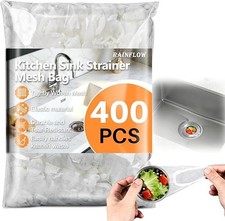 400 PCS Disposable Kitchen Mesh Sink Strainer Bag - Kitchen Sink Food Catcher...