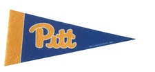 NCAA Pitt Panthers Pittsburgh Mini Pennant 4”x9" Wall Decor Flag Banner