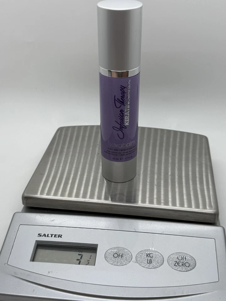 Complejo de queratina infusión terapia capilar Kerabalm 3 en 1 multi-beneficio 50 ML/1,7 oz Foto 3 de 4