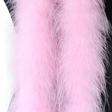 Light Pink 2 Yards Fluffy Marabou Feather Boa for Crafts Weddings