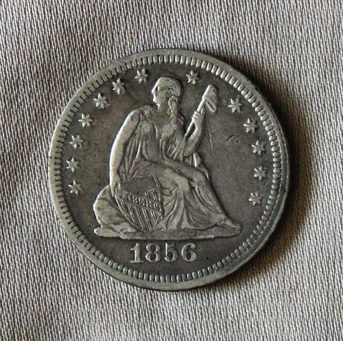 1856-P Seated Liberty Quarter (25c) - Higher Quality Coin!