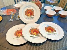 Pottery Barn holiday DINNER SET Snoopy party Disney kid Plate Thanksgiving gift