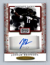 2021 SAGE Premier Draft #A120 Josiah Bronson Autographs Red