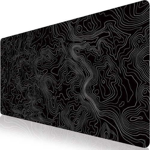 Mauspad XXXL 1200x600mm Topographische Karte Rutschfeste