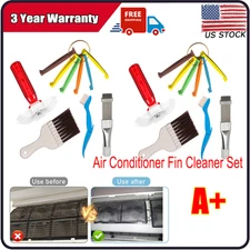 10PCS Air Conditioner Fin Cleaner Set Fin Comb Condenser Straightener RepairTool