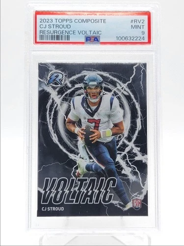 C.J. STROUD 2023 TOPPS COMPOSITE RESURGENCE VOLTAIC ROOKIE RC PSA 9 Q4320