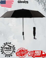 New Umbrella Windproof Rain Compact Stick Strong One-Click Automatic Open