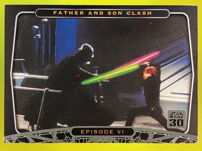 2007 Topps Star Wars 30th Anniversary Darth Vader / Luke Skywalker #34