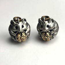 Campana criceto fatta a mano portafortuna portafortuna animali gioielli portachiavi regalo