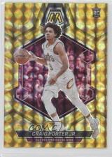 2023-24 Panini Mosaic Rookies Reactive Yellow Prizm Craig Porter Jr #204 17mj