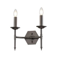 Grau Klassisch Wandleuchte Leuchter 2X60W/E14 31,8X28,9 [Cm]