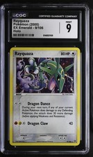 CGC 9 MINT Rayquaza 9/106 EX Emerald Holo Swirl Pokemon Card on eBay