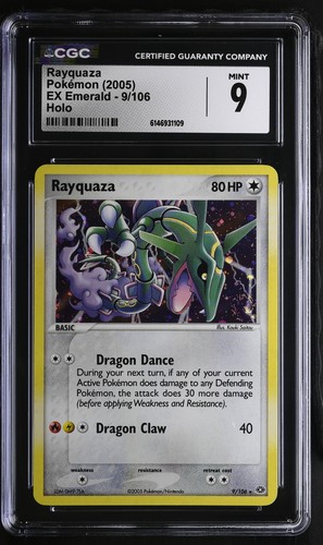 Rayquaza graded CGC 9 for sale on eBay