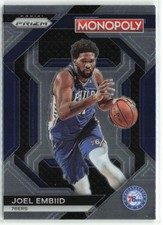 Joel Embiid 2023-24 Panini Prizm Monopoly All-Star Tiger Stripe Boardwalk Blue