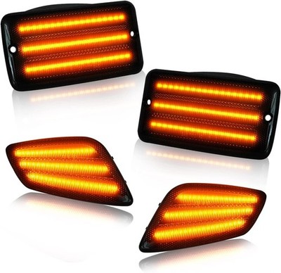 Bestview LED Front Turn Signal & Side Marker Light Compatible 1997-2006 Amber 