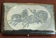 Imperial Russian Silver Niello Case, St. Petersburg, 138 grams