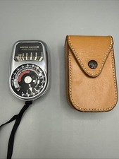 Vintage Weston Master III Exposure Meter 737 With Leather Case Made Is USA
