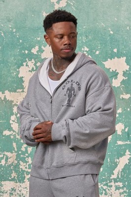 YOUNGLA (SOLD OUT)-5226 -GOLD'S IRON LEGACY LAYERED ZIP-UPS