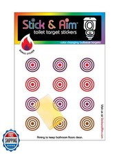 Color Change Bullseye Toilet Target Stickers with Applicator Tool for Potty T