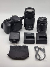 Canon EOS Rebel T6 DSLR Camera Kit w/ 18-55mm  75-300mm Lenses