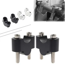 Handlebar Riser Lift Kit Clamps 7/8 Bar 25mm Height For Honda Suzuki Kawasaki