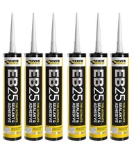 6 X EB25 Everbuild The Ultimate Sealant And Adhesive WHITE