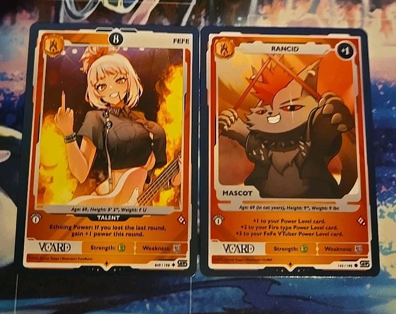 Gamersupps VCARD Rising Stars 1st Ed - Non-Holo 9 FULL ART Fefe