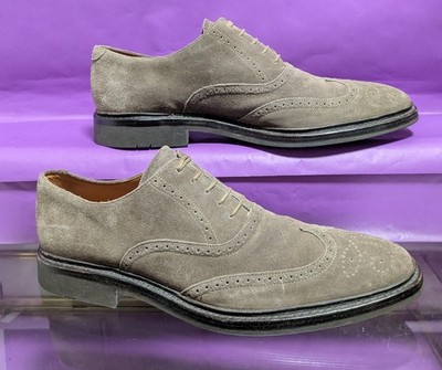 Heschung Cleome Brown Suede Wingtip Lace-Up Oxfords France UK 9 Next2New ! 