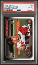 2024 Topps Justin Martinez #325 Golden Mirror Rookie RC SSP PSA 8 NM-MT