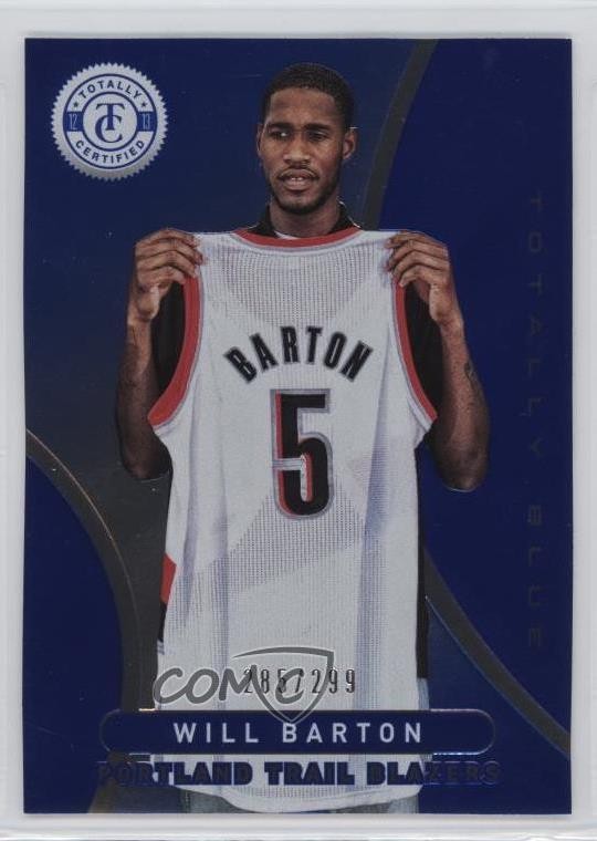 2012-13 Panini Totally Certified Blue 285/299 Will Barton #24 Rookie RC 1s8