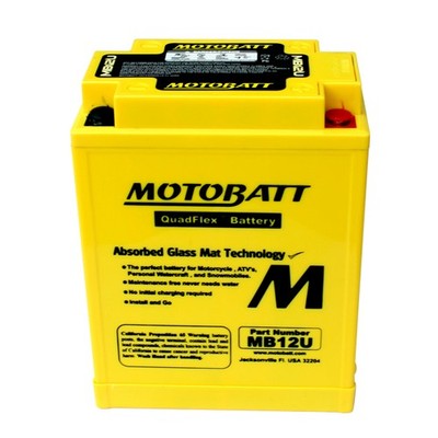 MotoBatt AGM Battery 1974 1975 for Honda CL 360 Scrambler 1978 CB 400A