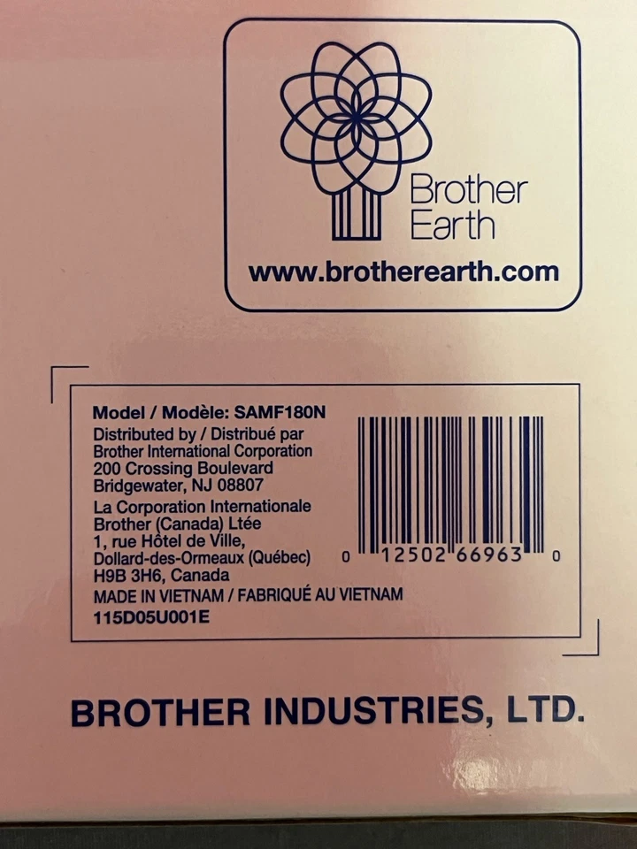 Brother Magnetic Embroidery Hoop 7 x 4 -SAMF180N NEW IN BOX - Image 4 of 4
