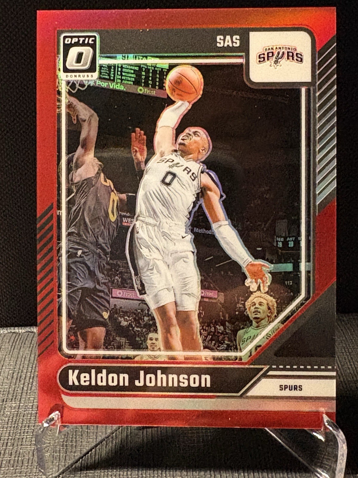 2024-25 Panini Donruss Optic - Keldon Johnson #161 Red Prizm /99