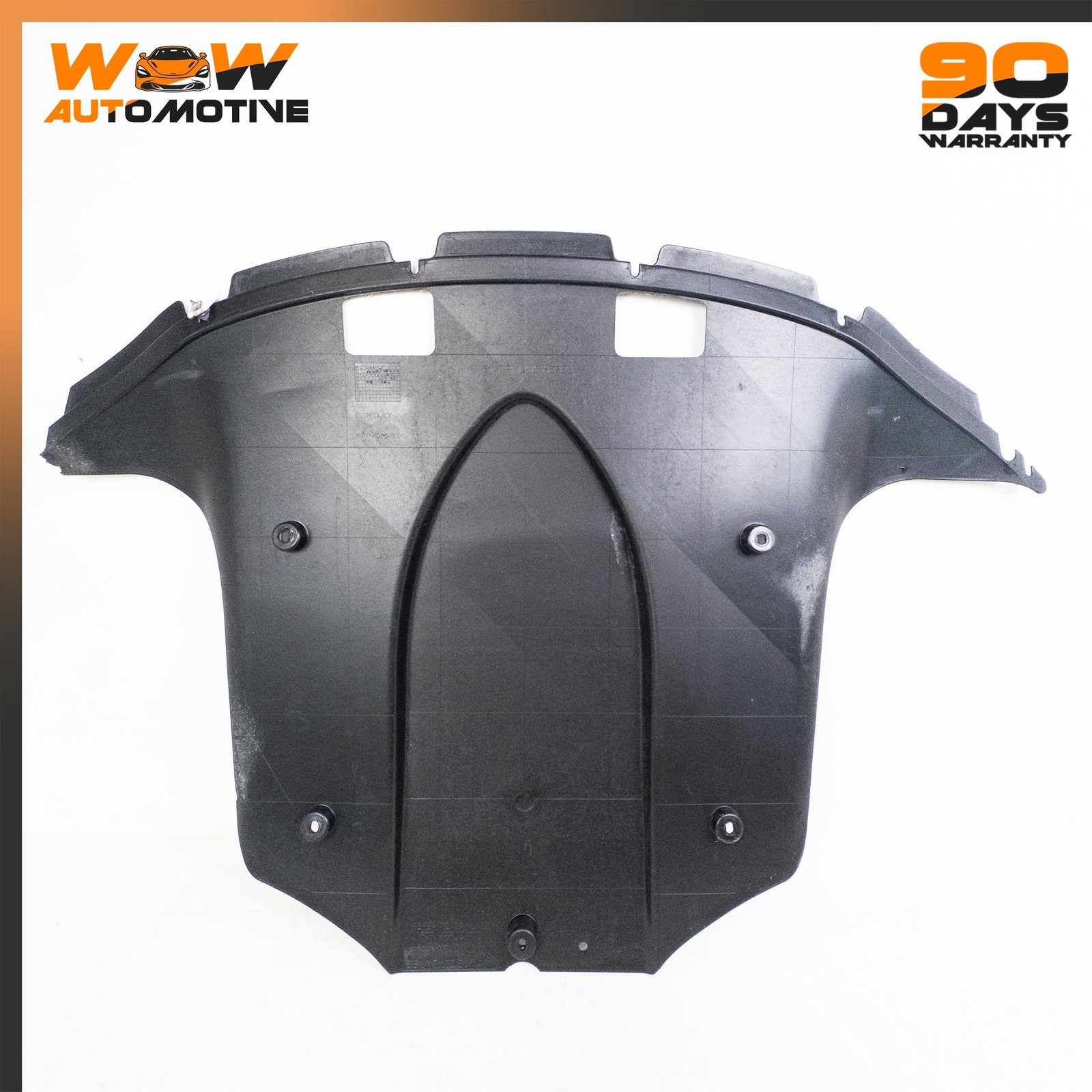 04-10 BENTLEY CONTINENTAL GT COUPE REAR UNDERBODY SPLASH SHIELD COVER BLACK OEM