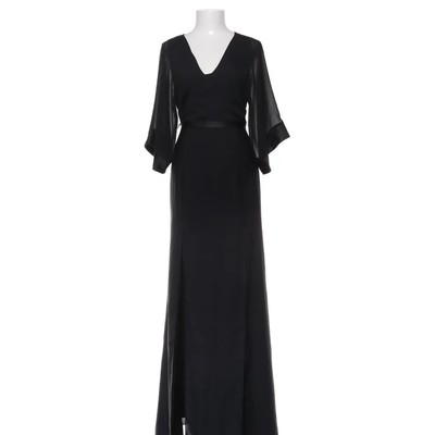 Halston Heritage, Maxikleid, Größe: 30, Schwarz, Einfarbig, Damen #a97