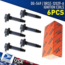 6 Ignition Coil Direct Fit for Ford F-150 Explorer Lincoln Ecoboost UF646 DG549