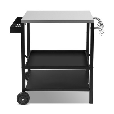 Grillwagen Grillstation Grilltisch BBQ Regalen Rollwagen Universal Outdoor