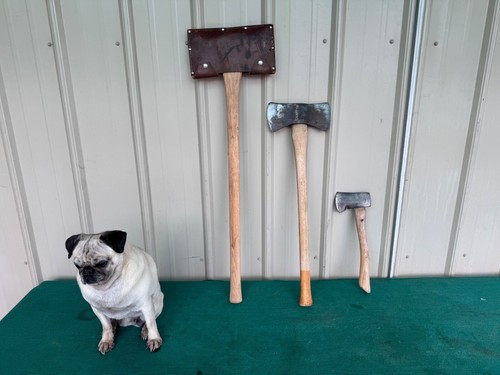 Lot of Double Bit Headed Axe - Hatchet - Leather Case - Collins - Keen Cutter - Picture 2 of 24