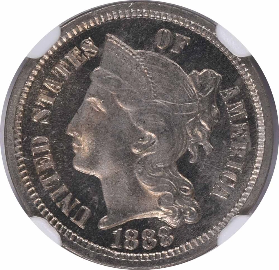 1888 Three Cent Nickel PR65CAM NGC - Image 3 of 4