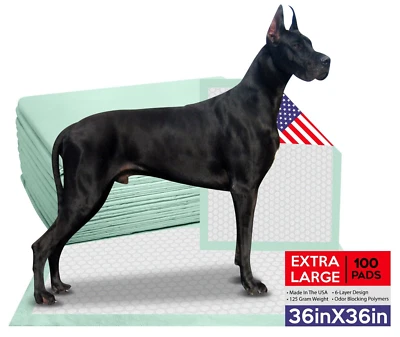 WAVE MEDICAL PRODUCTS 100 36x36 Dog Puppy Training Wee Wee Pee Pads Underpads House Breaking Bed Pads