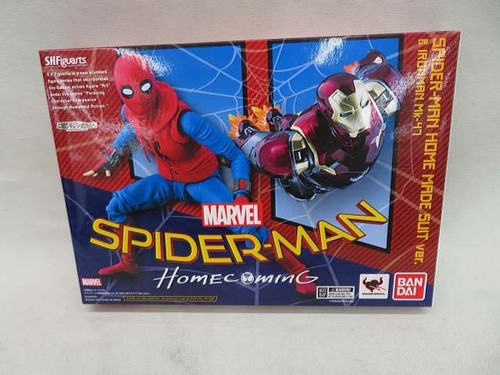 BANDAI SH Figuarts Marvel Spider-Man Homecoming Home Made Suit Iron Man Mk 47 .. - Picture 2 of 4