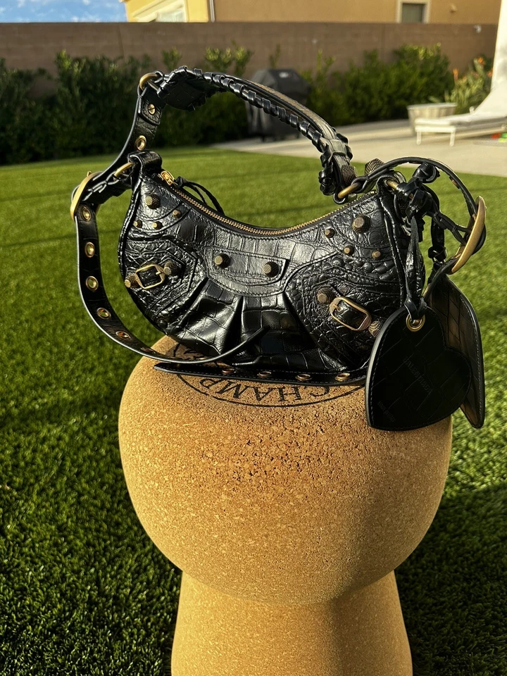 BOLSO BANDOLERA MUJER BALENCIAGA 671309 LE CAGOLE XS Negro Foto 3 de 4