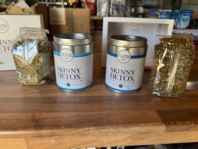 2x50g Skinny Detox Morning and Night Tea Kräutertee MHD 11/2017 Maxibrief 2,90